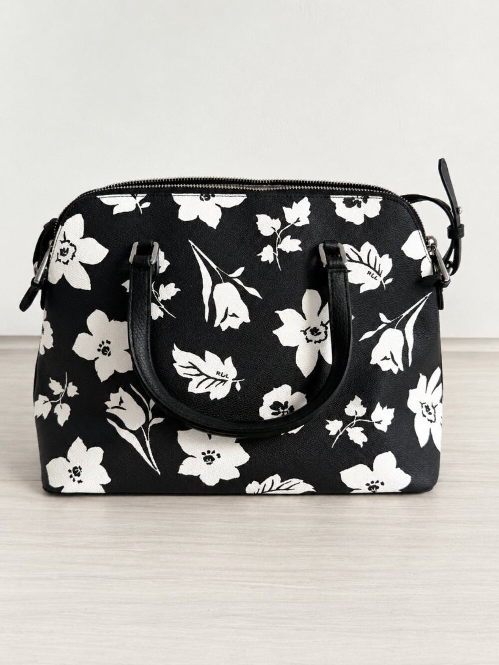 Lauren Ralph Lauren Floral Dome Satchel - Picture 2 of 4